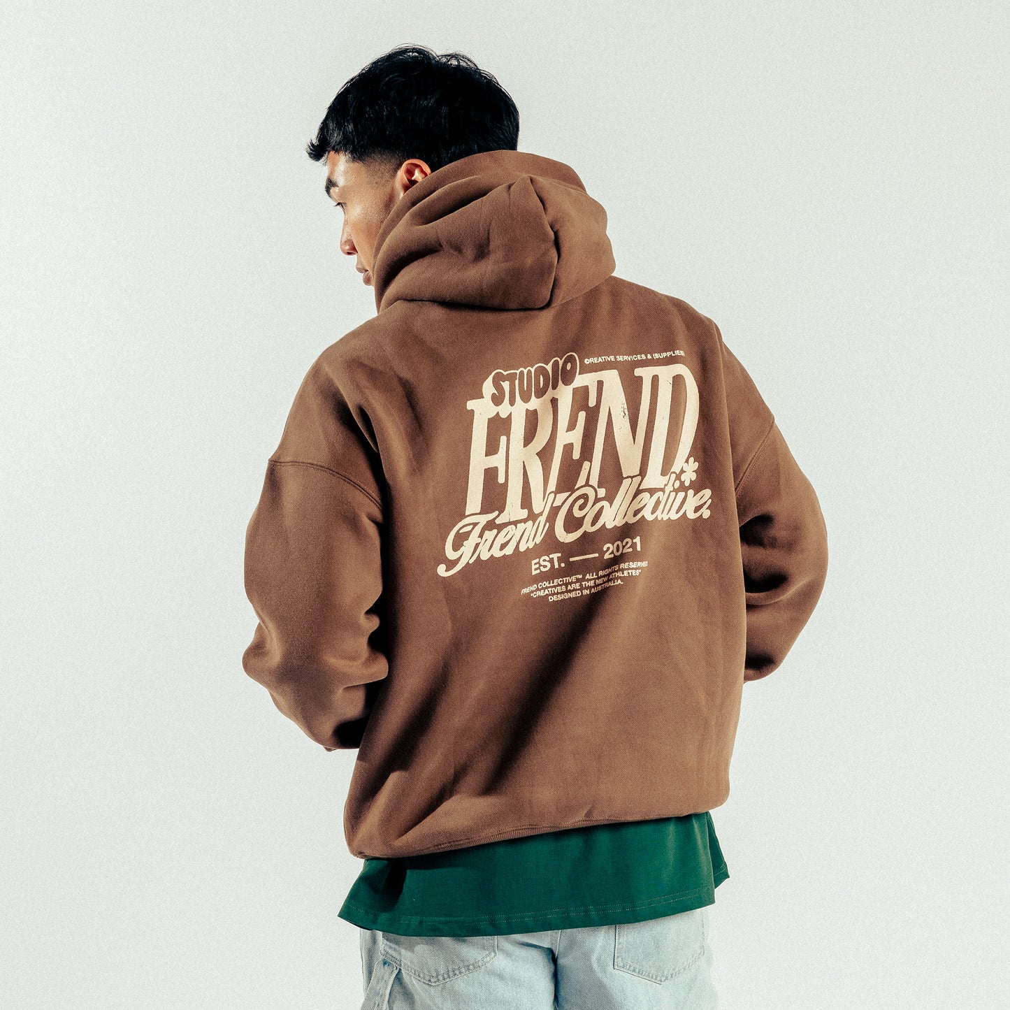 FREND SIGNATURE HOODIE - COFFEE