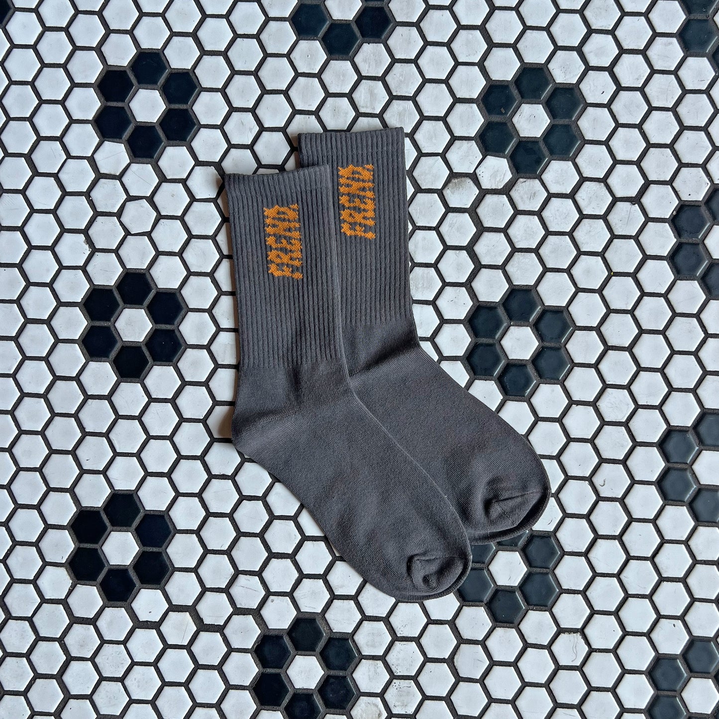 ROCKSTAR CREW SOCKS CHARCOAL