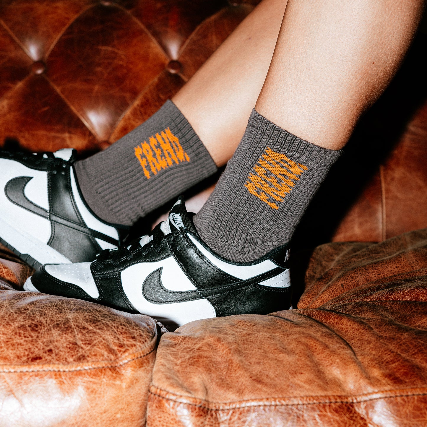 ROCKSTAR CREW SOCKS CHARCOAL