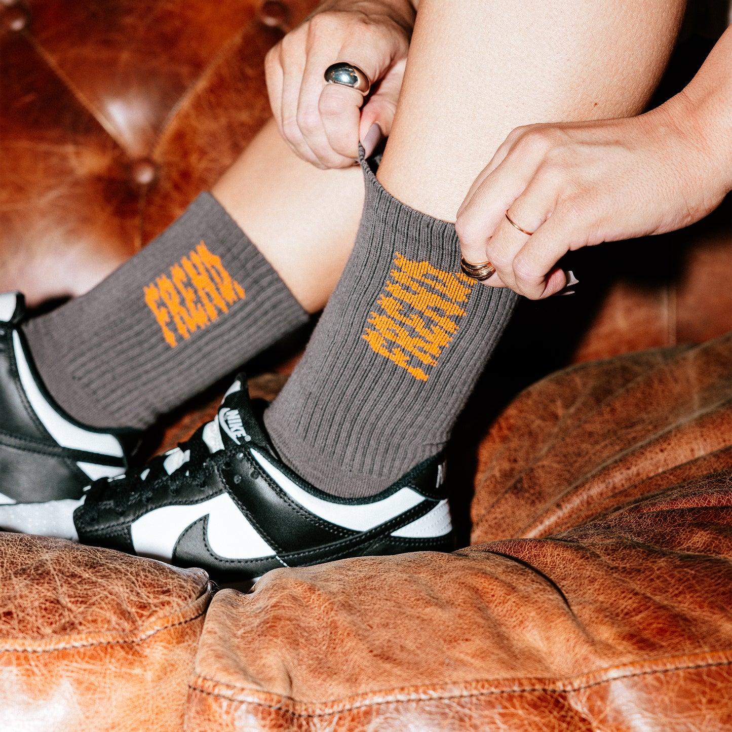 ROCKSTAR CREW SOCKS CHARCOAL