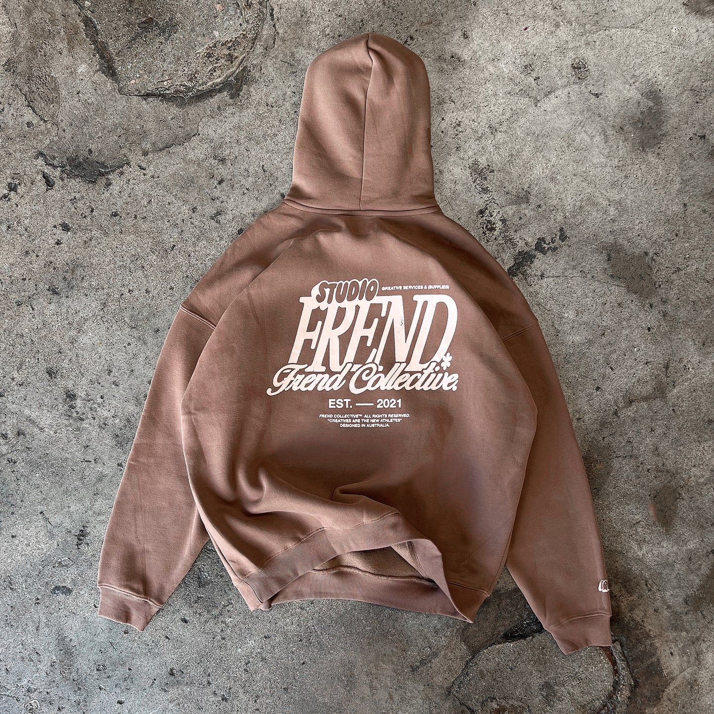 FREND SIGNATURE HOODIE - COFFEE