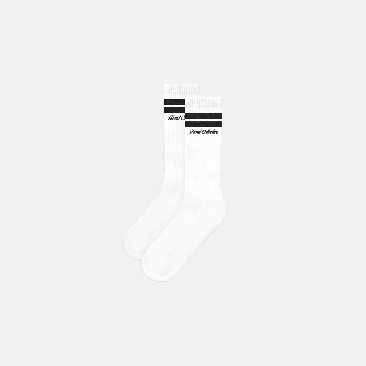 FREND SIGNATURE CREW SOCKS - WHITE