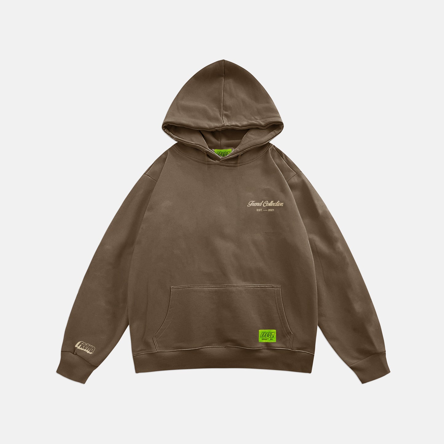 FREND SIGNATURE HOODIE - COFFEE